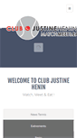 Mobile Screenshot of clubjustinehenin.be